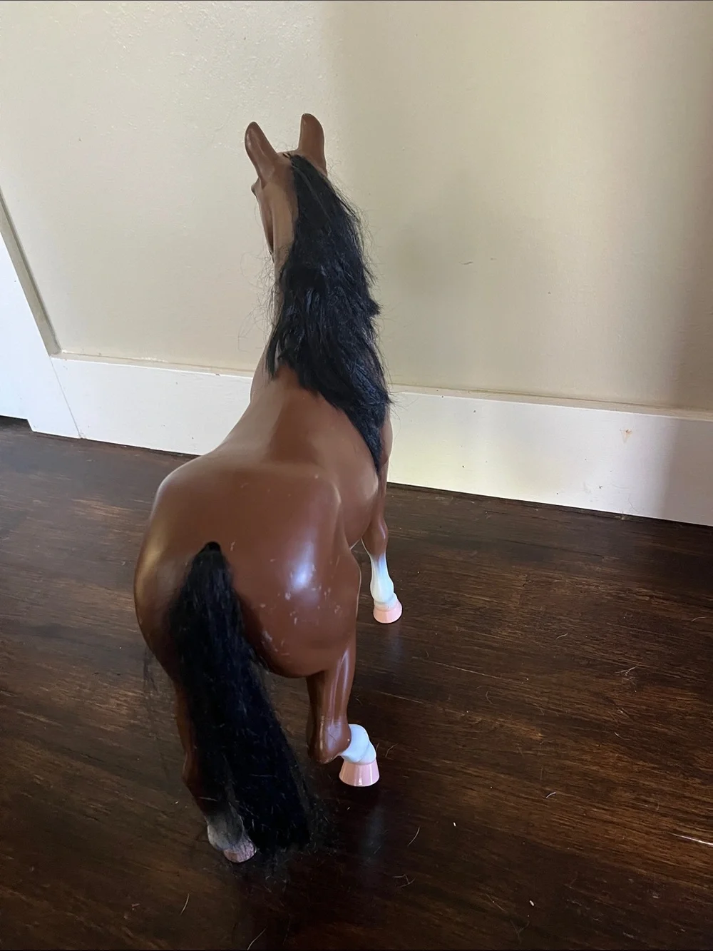 Our Generation Brown & White Toy Horse with Black Mane - Kids Toy